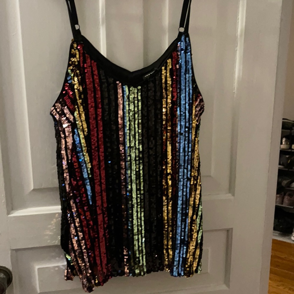 Torrid Rainbow Sequin Cami